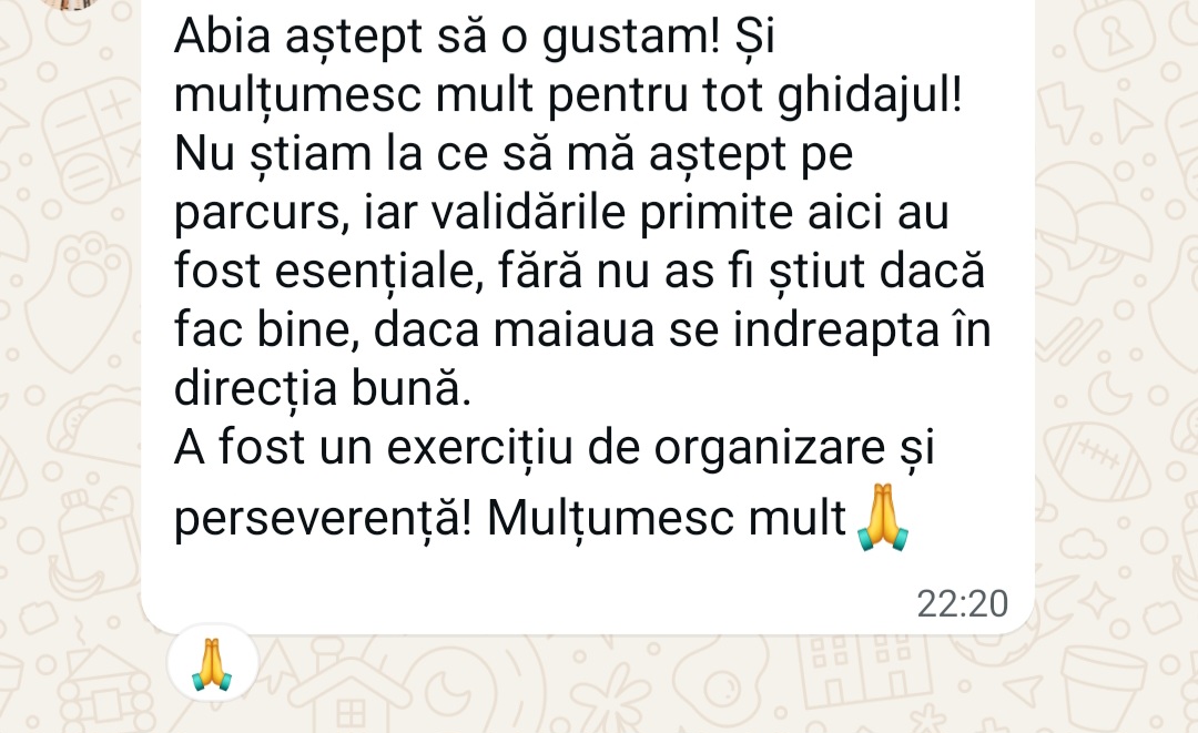 Program Maia de la Zero si Paine cu Maia
